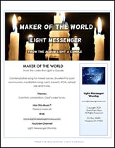 Maker of the World Three-Part Mixed choral sheet music cover